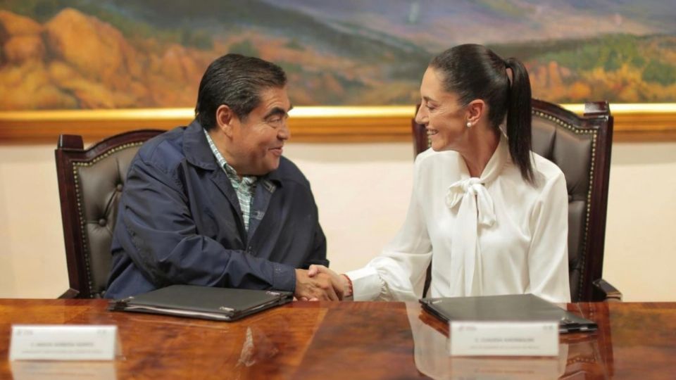 Claudia Sheinbaum se reunió recientemente con Miguel Barbosa