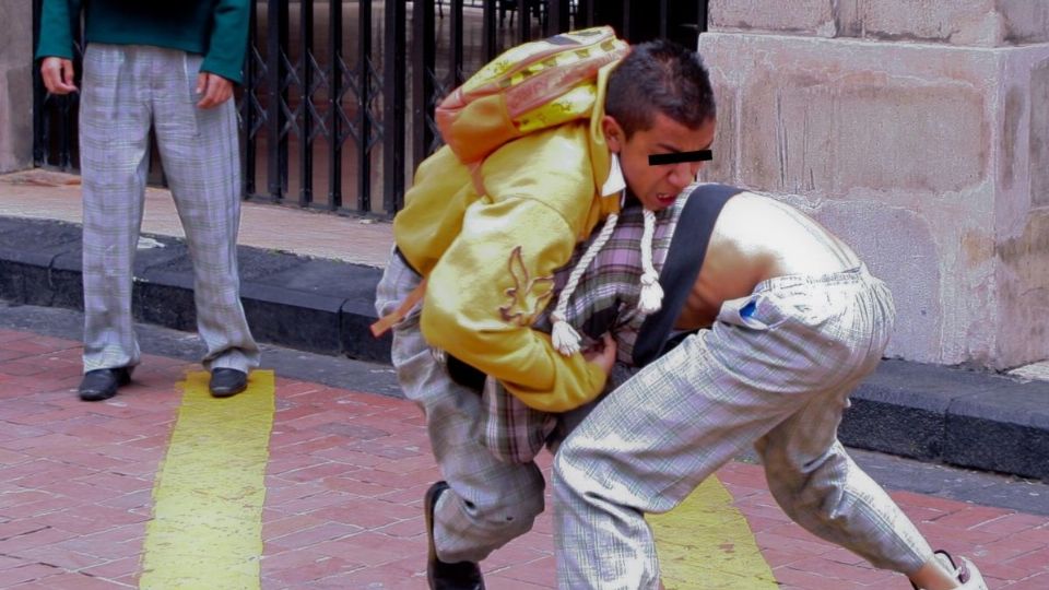 Los jóvenes se liaron a golpes a cuadras del Zócalo capitalino