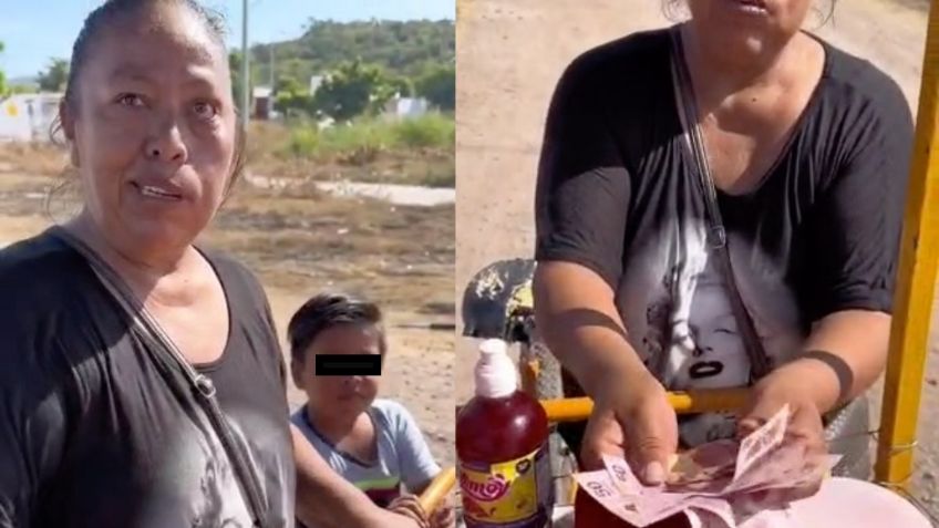 VIDEO | Abuelita vende dulces para sacar adelante a sus nietos, recibe una agradable sorpresa que la conmueve