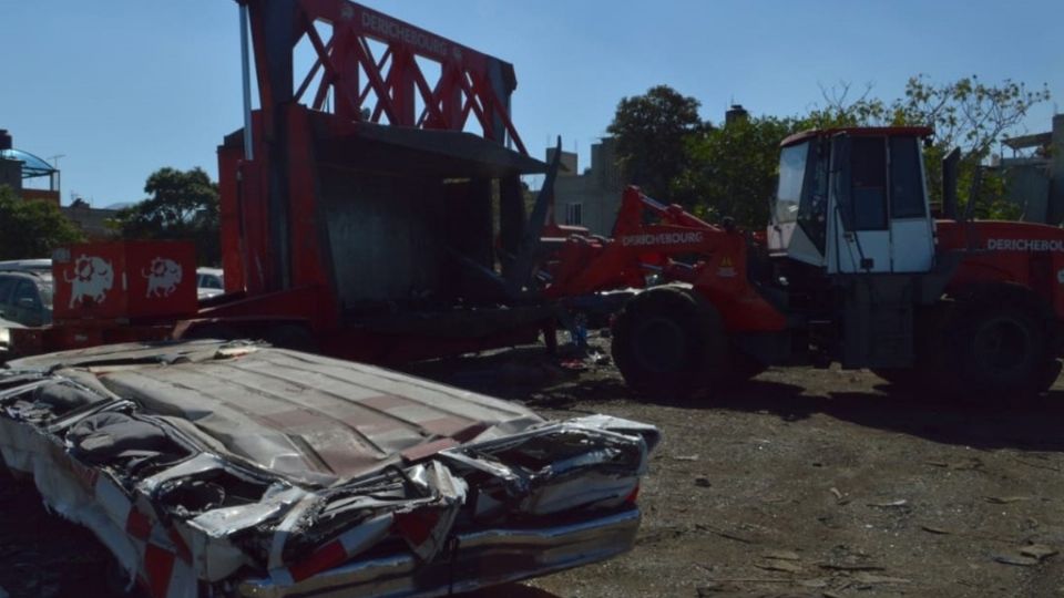 La SSC se encarga de llevar los vehículos abandonados a una zona de chatarrización