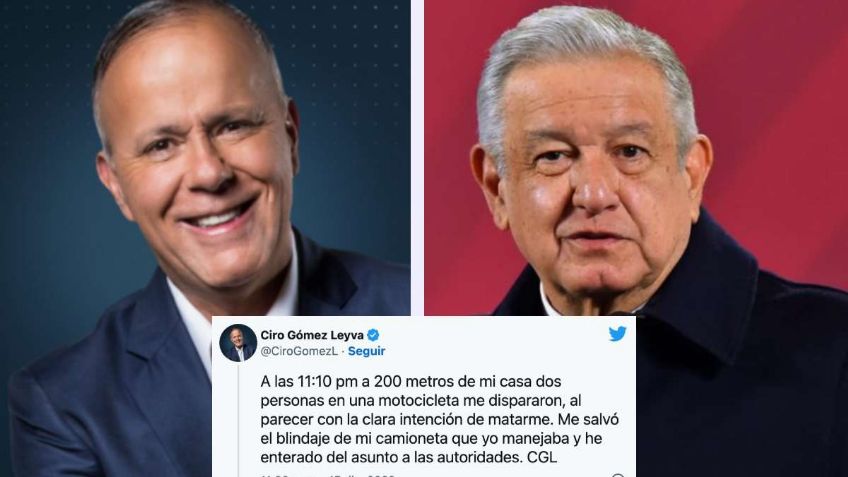 AMLO ofrece su apoyo a Ciro Gómez Leyva tras su atentado, informa que se identificaron los vehículos de sus agresores