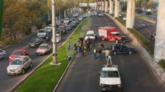 VIDEO: accidente vial cierra carril central del Anillo Periférico