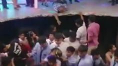 VIDEO | El trágico momento en que colapsa piso de una discoteca durante fiesta de graduación