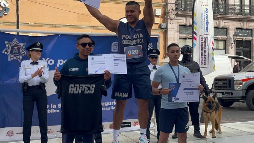 Celebran a los policías de Aguascalientes con primera Carrera Azul