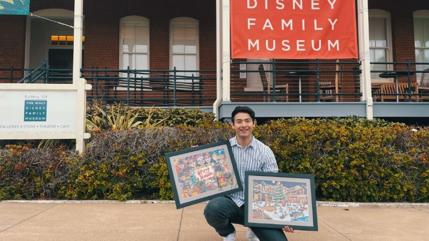 Alex Carrillo ilustra la Navidad en The Walt Disney Family Museum