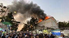 Tepito en llamas: se registra fuerte incendio en una bodega de tenis