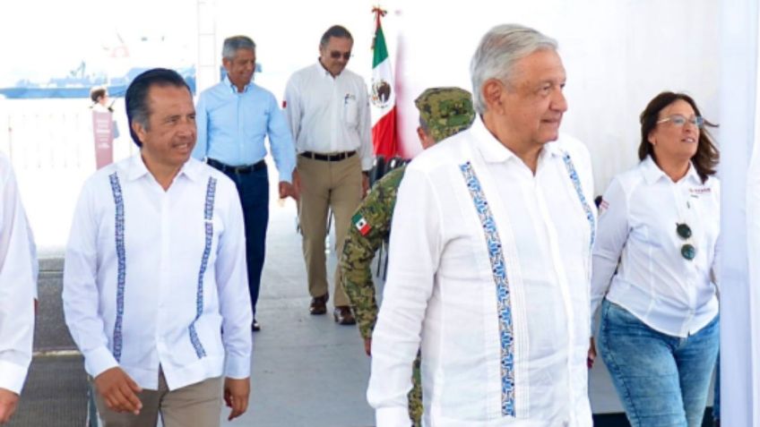 AMLO reconoce el trabajo de Cuitláhuac García: "Nada dañaba más a Veracruz que la deshonestidad de sus gobernantes"