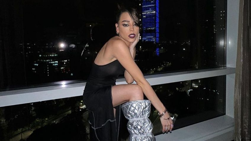 Danna Paola impacta con atrevido look al estilo de Merlina Addams