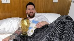 FOTOS: Messi duerme junto a la Copa del Mundo y provoca reacción de Antonela Roccuzzo