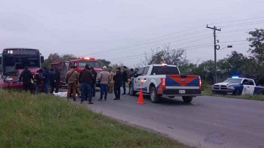 Tamaulipas: una mujer y 3 menores de edad, las víctimas mortales del aterrador choque entre un auto y un autobús