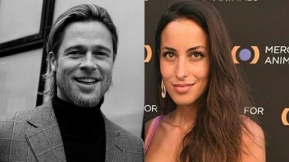 Brad Pitt e Inés de Ramón lucen muy entusiasmados juntos