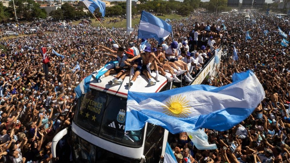 La selección de Marruecos también tuvo un gran recibimiento en su país
