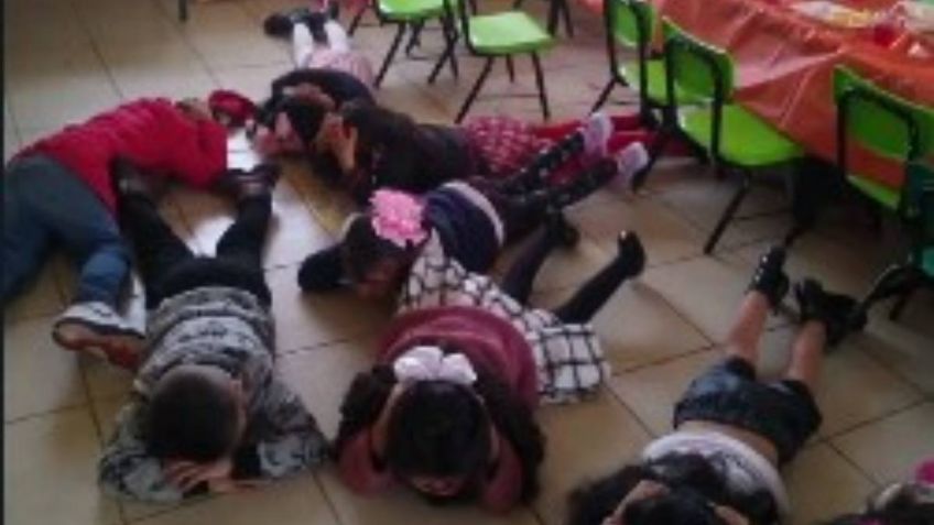 Las escuelas de Sonora realizan simulacros contra balaceras, los niños sabrán cómo reaccionar ante la violencia