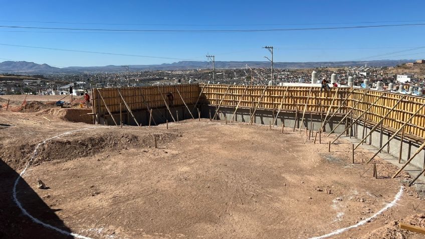 Mega tanque en Frac. Miradores almacenará 5 millones de litros de agua.