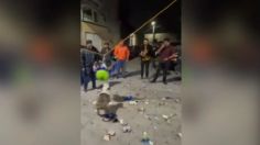 VIDEO: perrito roba la piñata y deja sin dulces a los niños en la posada