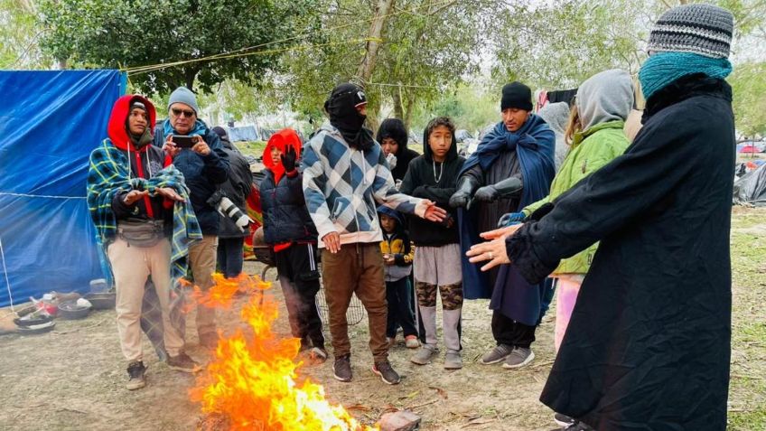 Frente frío 19 en Tamaulipas: la desesperada lucha de los migrantes contra la onda polar