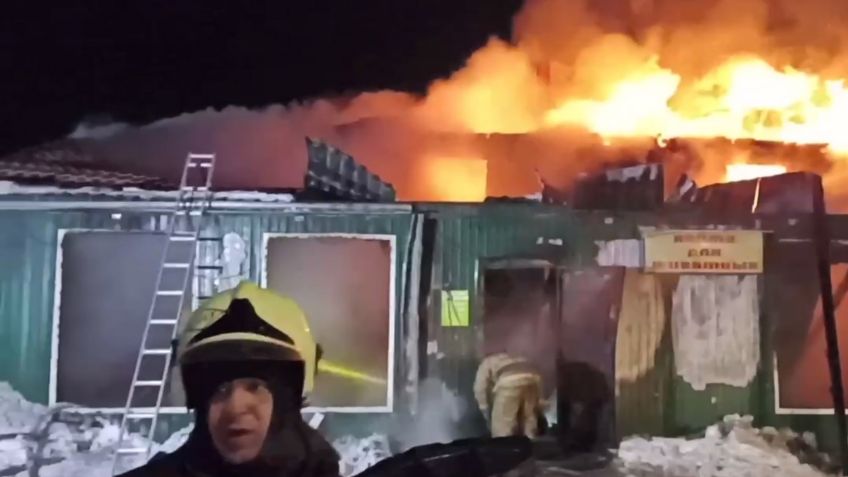 Tragedia en Navidad: mueren 22 abuelitos por incendio en asilo ilegal de Rusia