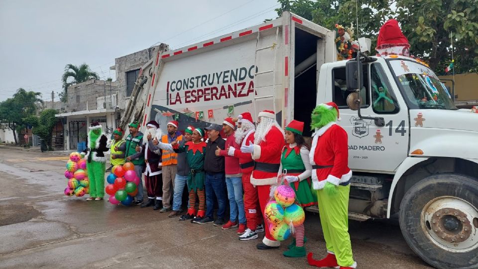 El personal llevó la alegría a los niños del municipio