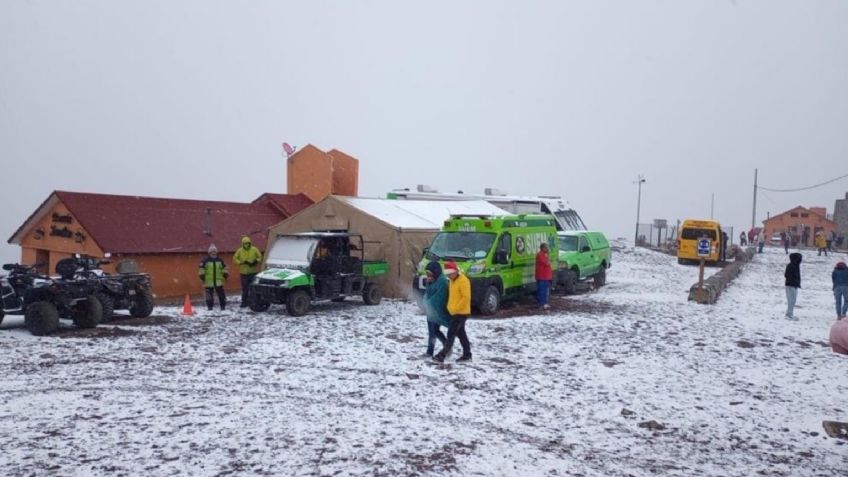 Del Nevado de Toluca al Ajusco, las imágenes más desconcertantes de las nevadas en México