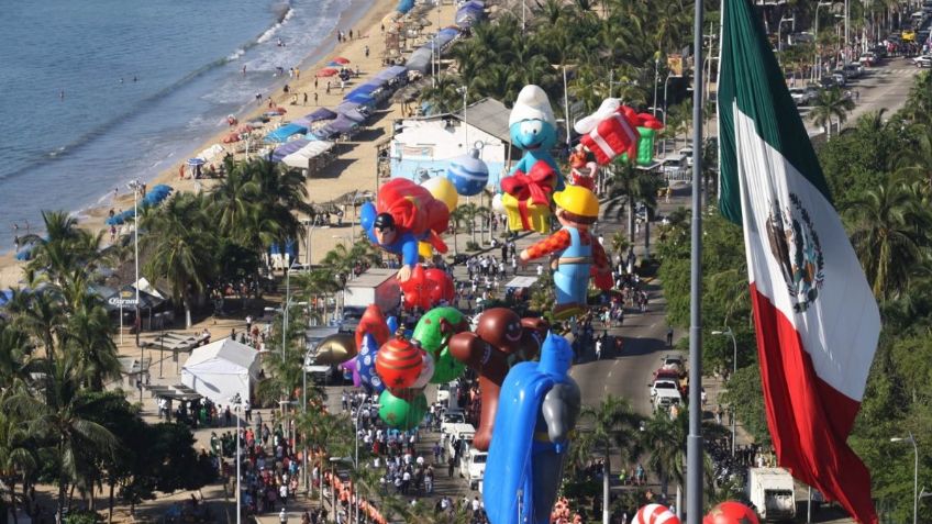 Regresa el desfile de globos gigantes más grande del mundo al Puerto de Acapulco