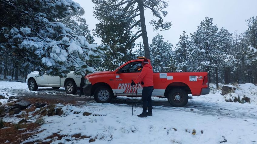 Nevadas alertan a familias veracruzanas asentadas en la región montañosa