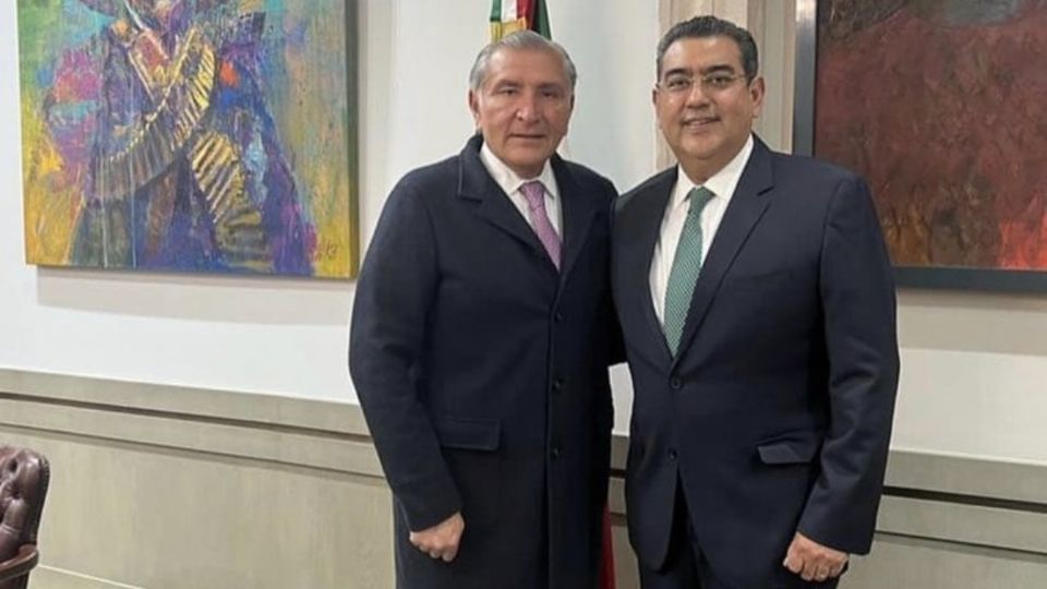 Este es el primer encuentro del gobernador Sergio Salomón Céspedes con el secretario de gobernación Adán Augusto López