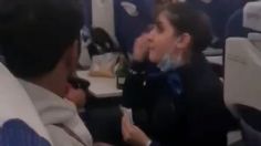 VIDEO | Azafata y pasajero protagonizan pelea por el menú del avión: "No soy tu sirvienta"