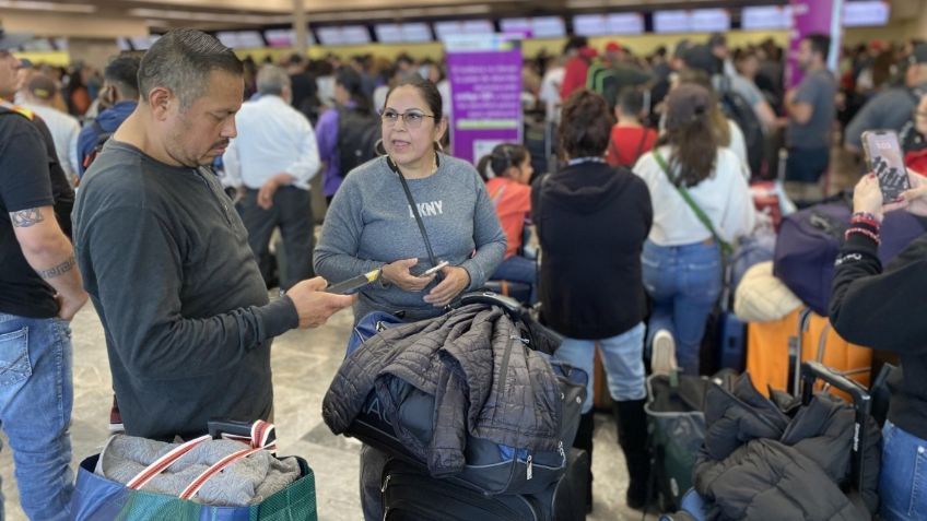 Nevadas en México retrasan a los turistas que viajan desde el Mar Caribe