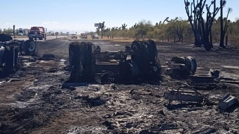 Se pudieron observar gigantescas bocanadas de humo producidas por la combustión del hidrocarburos