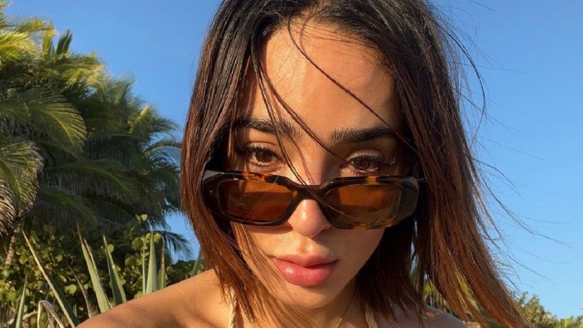 Manelyk González sacudió la red con microbikini desde la playa