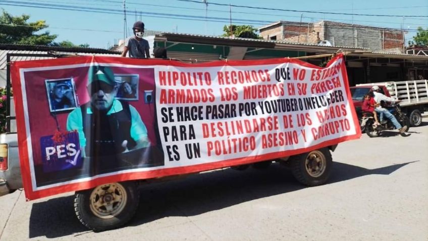 Michoacán: marchan en Buenavista contra Hipólito Mora, exigen castigo por asesinato de dos jóvenes