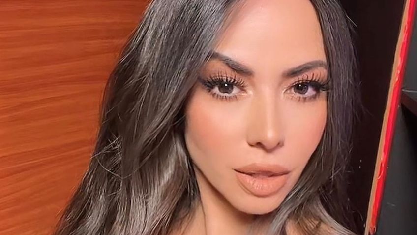 Jimena Sánchez presume su figura de espaldas ante la cámara y con engomado look