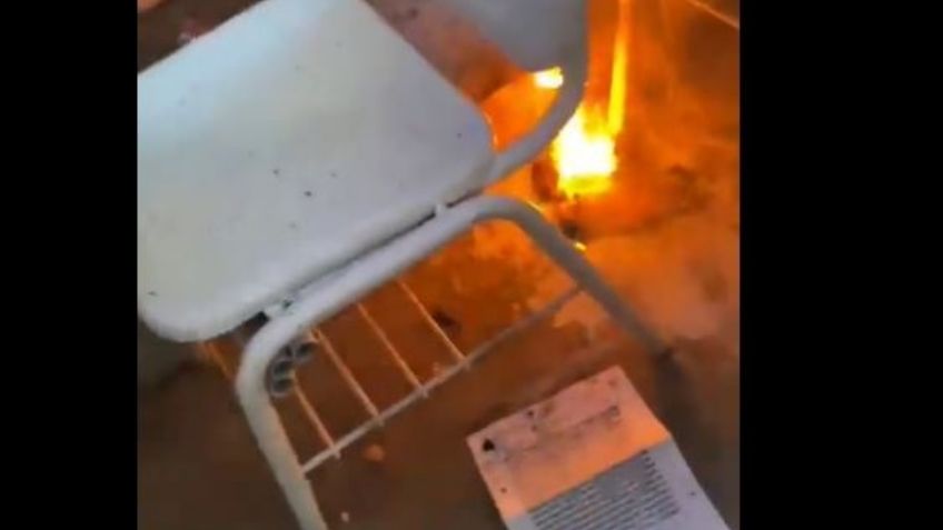 Video: Arde celular en clase en el Cecytea Ferrocarriles