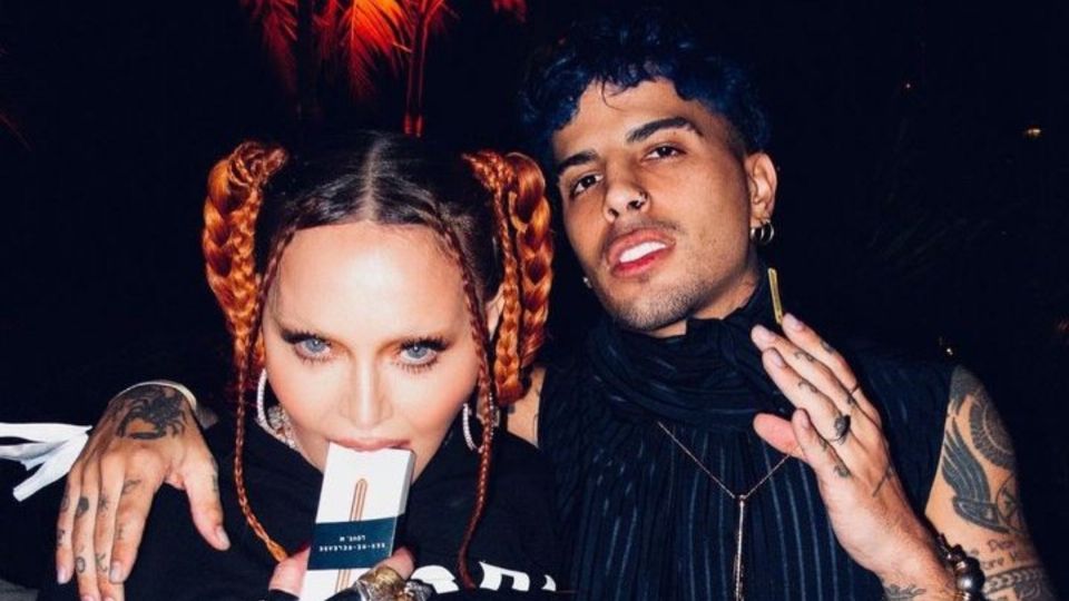 Madonna posó junto a el cantante urbano en una fiesta en Miami