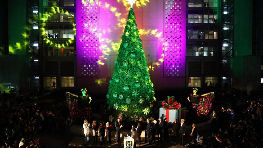 El IMSS enciende su árbol navideño para celebrar la vida, la salud y a las familias