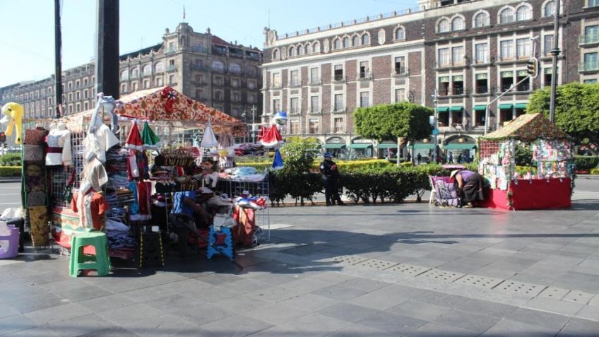 Centro Histórico de la CDMX recibe a comercios por fiestas decembrinas