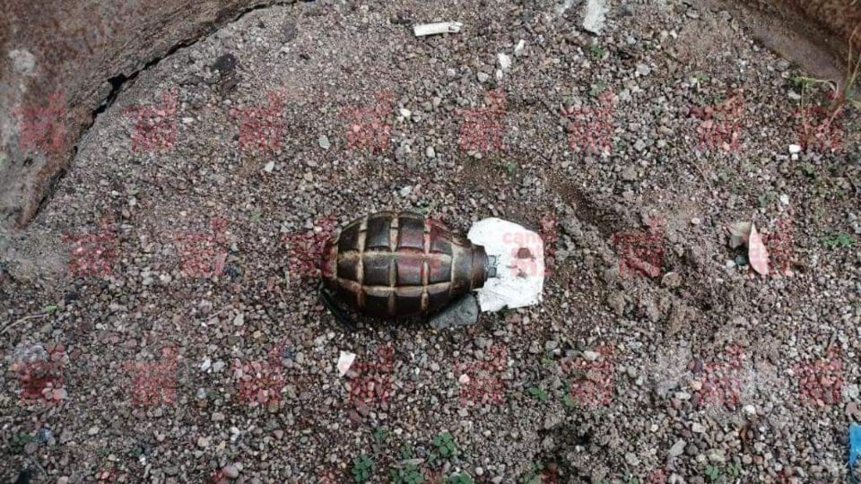 El joven encontró la granada tirada en la calle hace unos días en la colonia Campestre y Gama