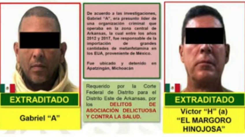 Detienen y extraditan a EU a los narcotraficantes "El Bolas" y "El Margoro Hinojosa"