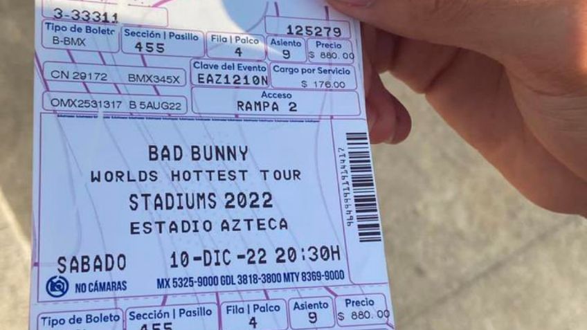 Boletos falsos opacan concierto de Bad Bunny en CDMX: ¿cómo identificarlos?