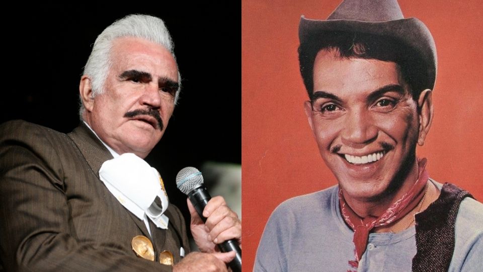 Vicente Fernández y Mario Moreno 'Cantinflas'. FOTO: Especial