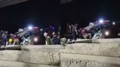 Así fue el rescate de un conductor que quedó atrapado tras colapso de un puente en la México-Pachuca | VIDEO