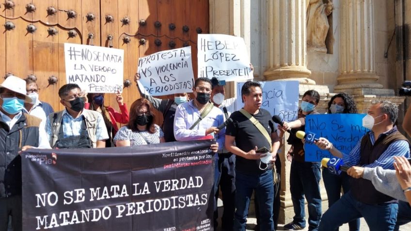 Periodistas de Oaxaca exigen frenar violencia y ataques a la libertad de expresión