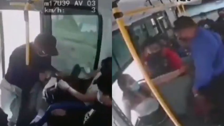 Sujetos asaltan violentamente un camión de pasajeros en Puebla | VIDEO