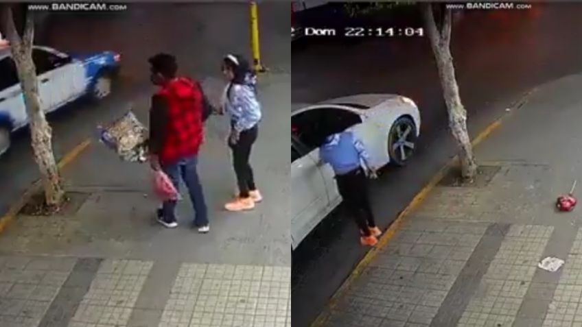 ¿Soldado caído? Chica tira el regalo de su pareja y se va con otra persona | VIDEO