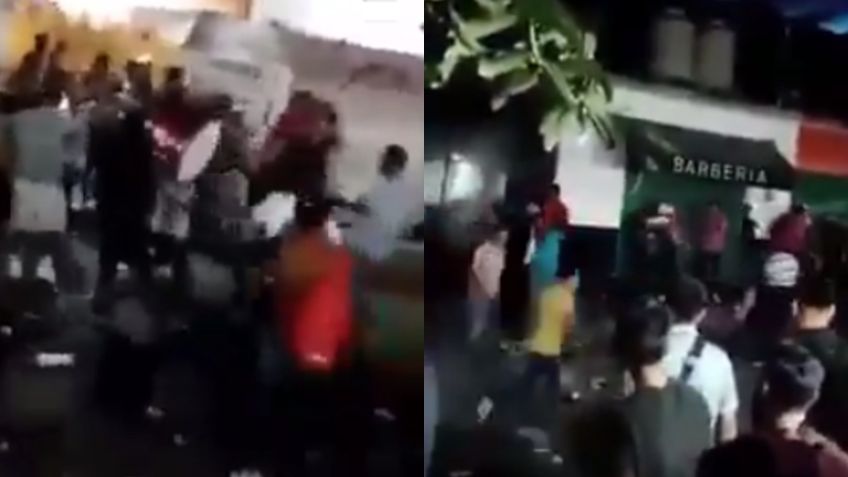 ¡Se dieron con todo! Carnaval en Morelos terminó en brutal pelea campal | VIDEO