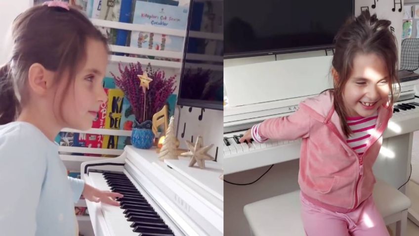 Tiene solo 7 años, es invidente y trilliza y es una genio al tocar el piano tan solo al escuchar una canción