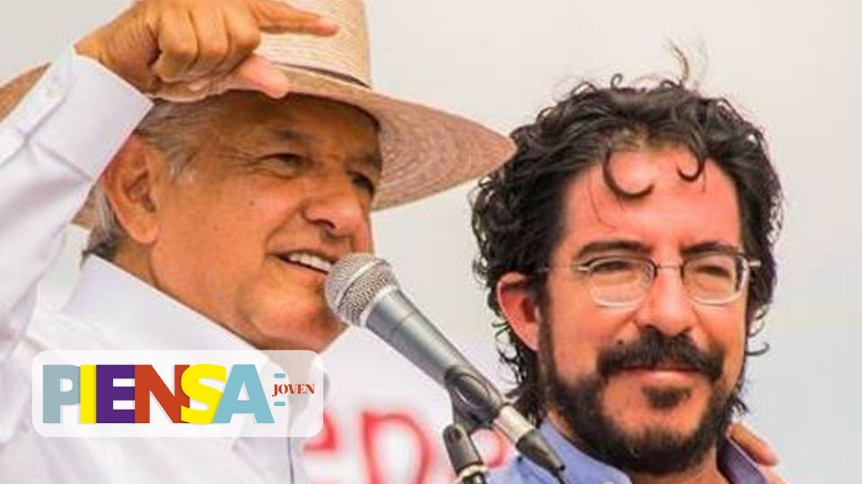 Andrés Manuel López Obrador y Pedro Salmerón