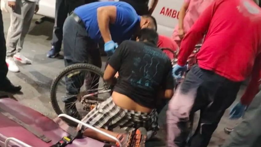 Menor termina con su propia bicicleta incrustada en el abdomen tras accidente vial: VIDEO