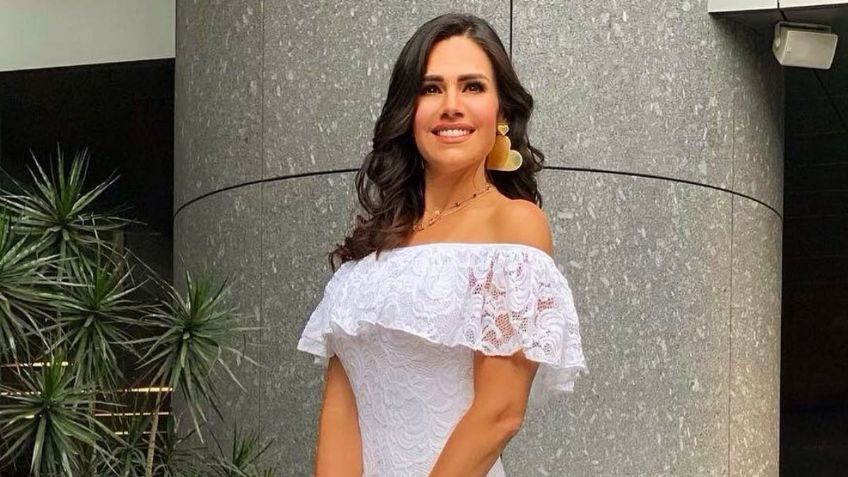 Luz Elena González presume cinturita con ajustado vestido en el color de temporada: FOTO