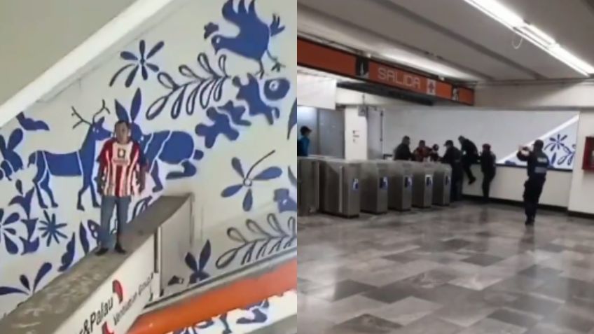 CDMX: Así fue el heroico rescate de un hombre que intentaba quitarse la vida en Metro Barranca del Muerto | VIDEO